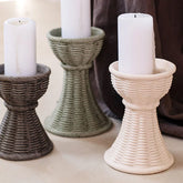Casa Sage Green Medium Candlestick
